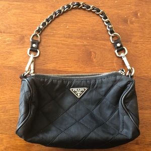 Quilted black Prada purse